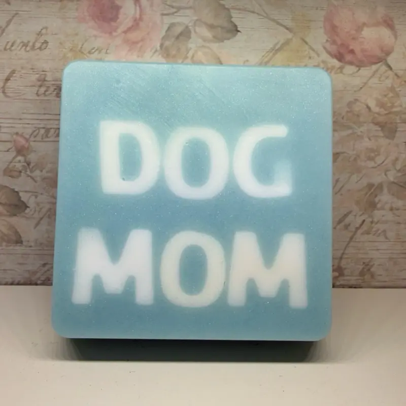 Lather your Vibe -DOG MOM- Cotton Candy Scented handmade soap