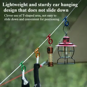 Camping Hiking Tent Wind Rope Buckle  Adjustable  Cord Rope Buckles Aluminium Alloy Camping Equipment Outdoor Tents Accessory