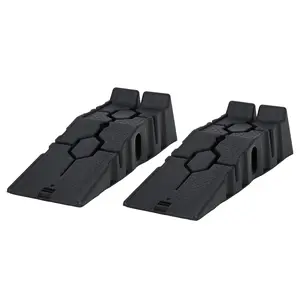 5 Ton Low Profile Car Service Ramps – Heavy Duty Polypropylene – 6.7" Lift Height – Lightweight, Portable Set of 2 for Garage, Oil Changes, Maintenance, Workshop