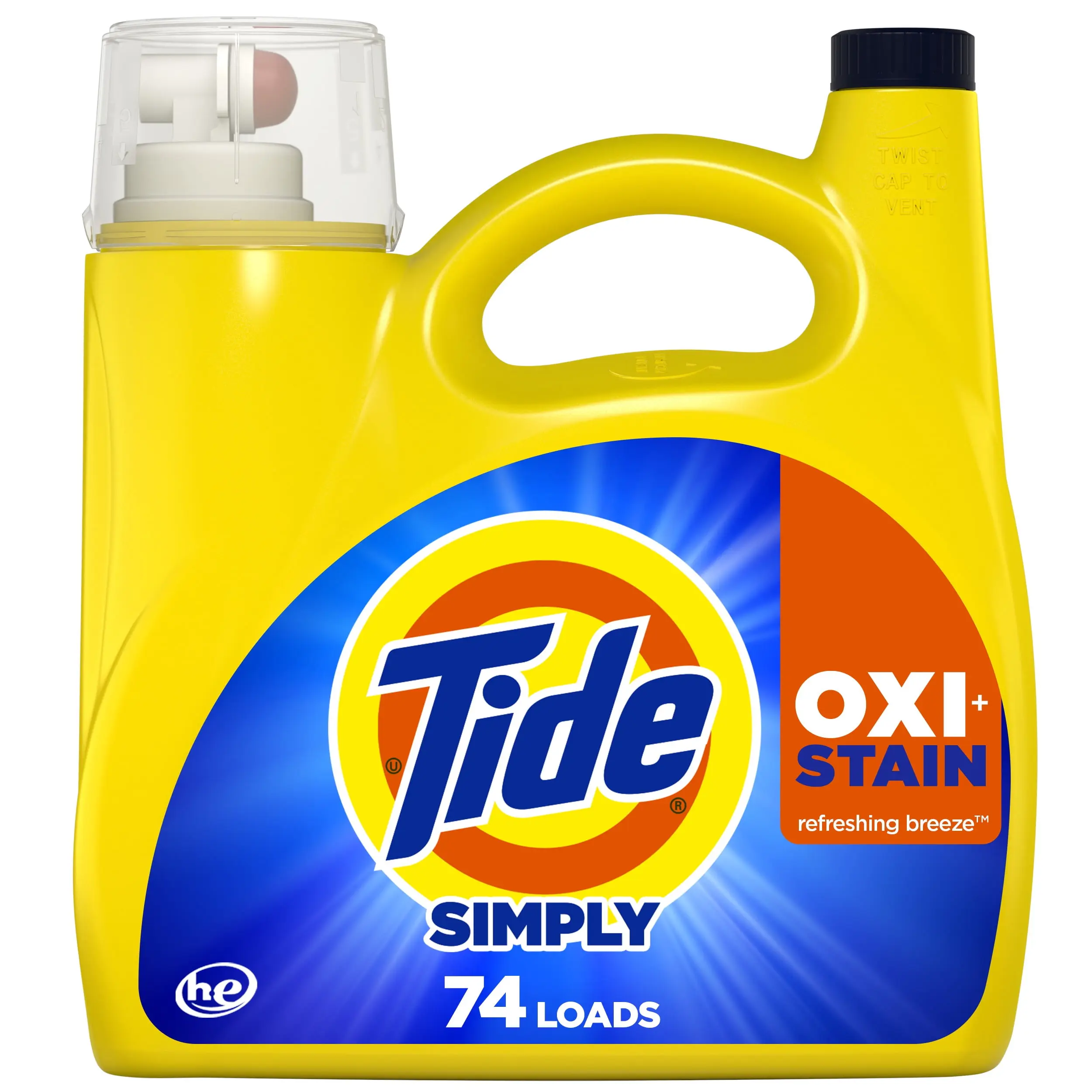 105 fl oz Refreshing Breeze Oxi Boost And Ultra Stain Release 74 Loads Cleaner Household