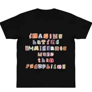 Imagine Hating Immigrants Tee Abolish Ice Anti Ice Protect Immigrants Chinga La Migra FDT Liberal Protest Trump Epstein y2k cotton Top Trending Gift Machine Wash Safe