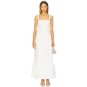 MORE TO COME Lyanna Maxi Skirt Set in White