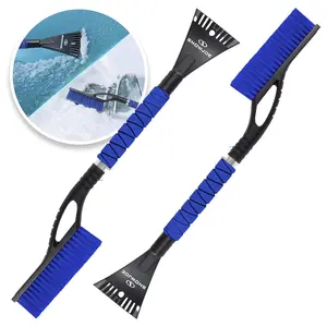 Snow Joe 2 Pack 27" Jumbo Multi-Purpose Ice Scraper & Snow Brush, SJEG-SB27X2