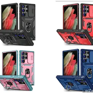 For Samsung Galaxy S24 Ultra 5G - Sliding Camshield TPU + PC Phone Case with Holder