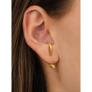 Women's Elegant Snake Design Earrings, Fashionable Jewelry for Party, Daily Clothing Decor, Casual Trendy Jewelry, Trendy All-match & Exquisite Jewelry for Birthday Gift