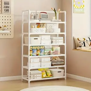 Home Organization Shelf for Small Spaces, Frame, Open Tier Storage Rack, Bedroom & Closet Organizer, Spring Home Refresh