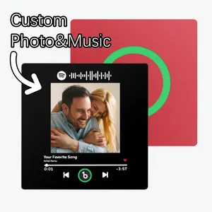 【Customization】Custom Music Fridge Magnet with Photo Music Code New 4.0 Upgrade Album Fridge Magnet That Can Be Played Colorful without Frame