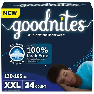 GoodNites Briefs Disposable Training Pants Super Pack - XXL - Boy - 24ct