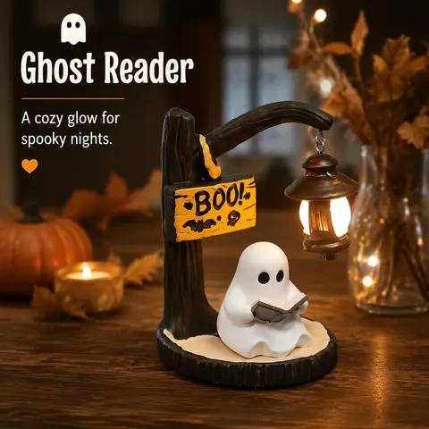 Witch/ghost Desktop Lamp, Ambient Lighting for Indoor Bedroom Living Room Office Home Decor, Bedside Table Light, Spooky Halloween Gift, Elegant Design