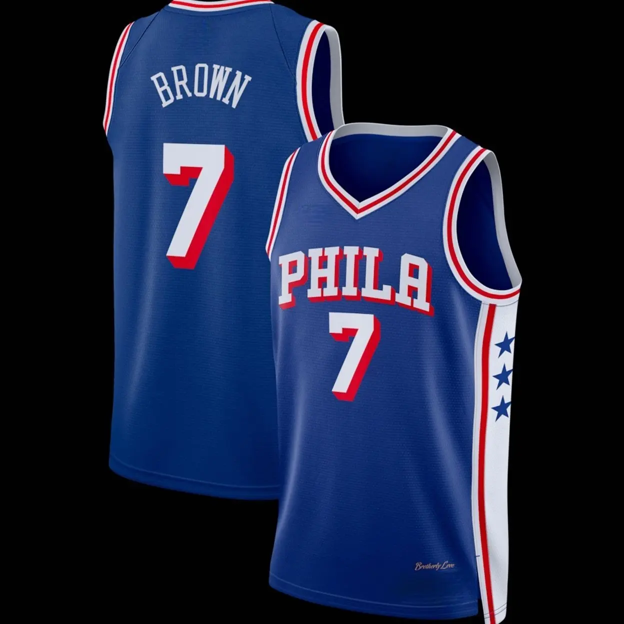 Unisex Football #7 Brown Philadelphi Team Swingman Jersey - Icon Edition - Royal