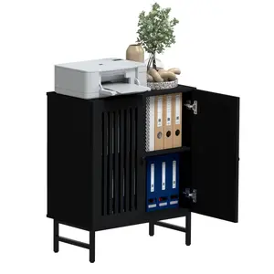 Farmhouse-Style Sideboard Buffet Cabinet With Spacious Kitchen Storage,With Shutter 2 Door and Adjustable Shelf,For Kitchen,Living Room Kitchen, Dining Room, Entryway Apartment Furniture