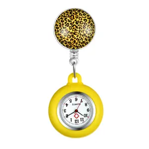 OIDEA Nurse Watch with Detachable Silicone Sleeve, Digital Dial, Stretchy Band for Nurses — Yellow, Blue & Green
