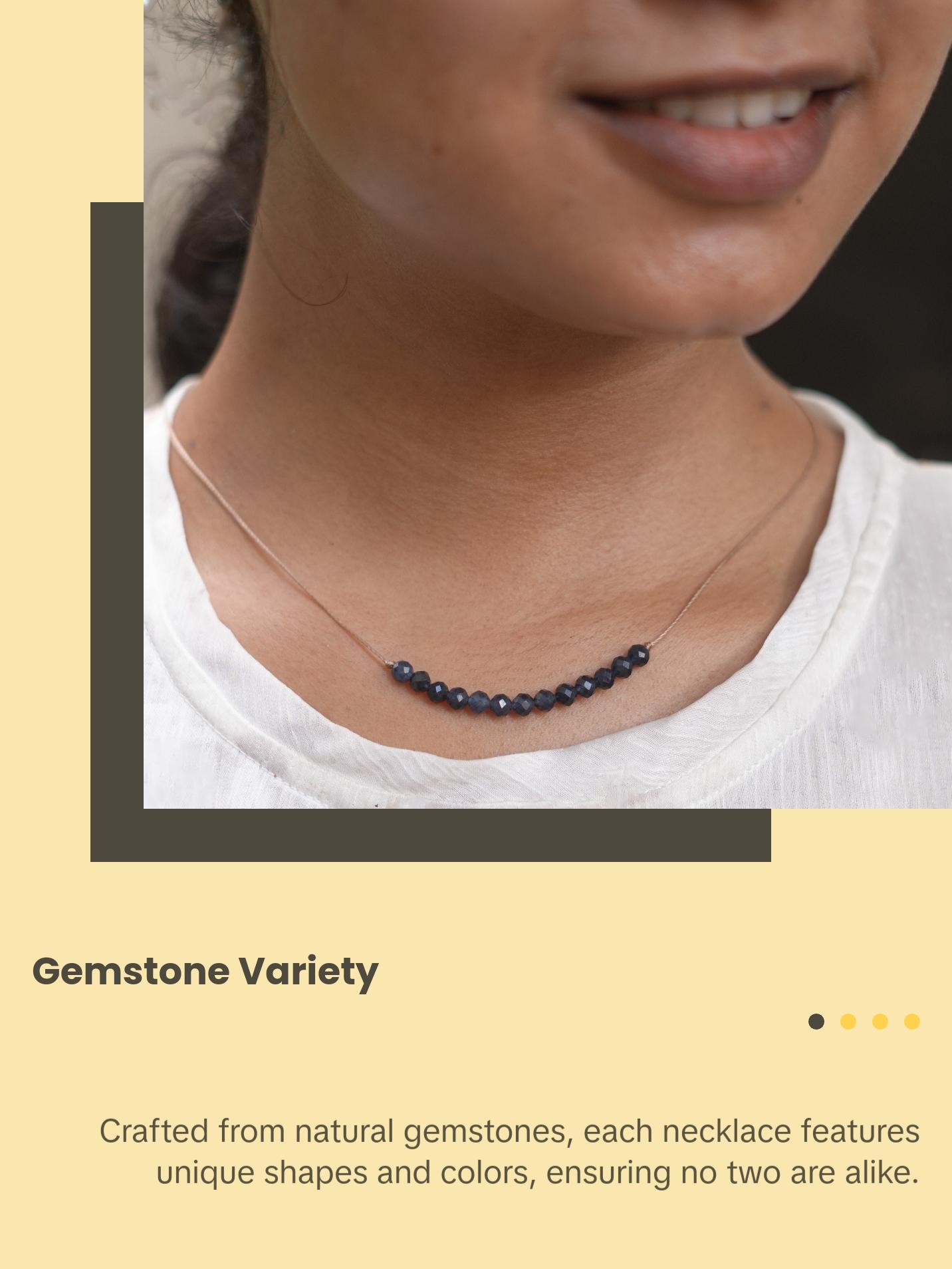 Dainty Sapphire  Necklace - September Birthstone