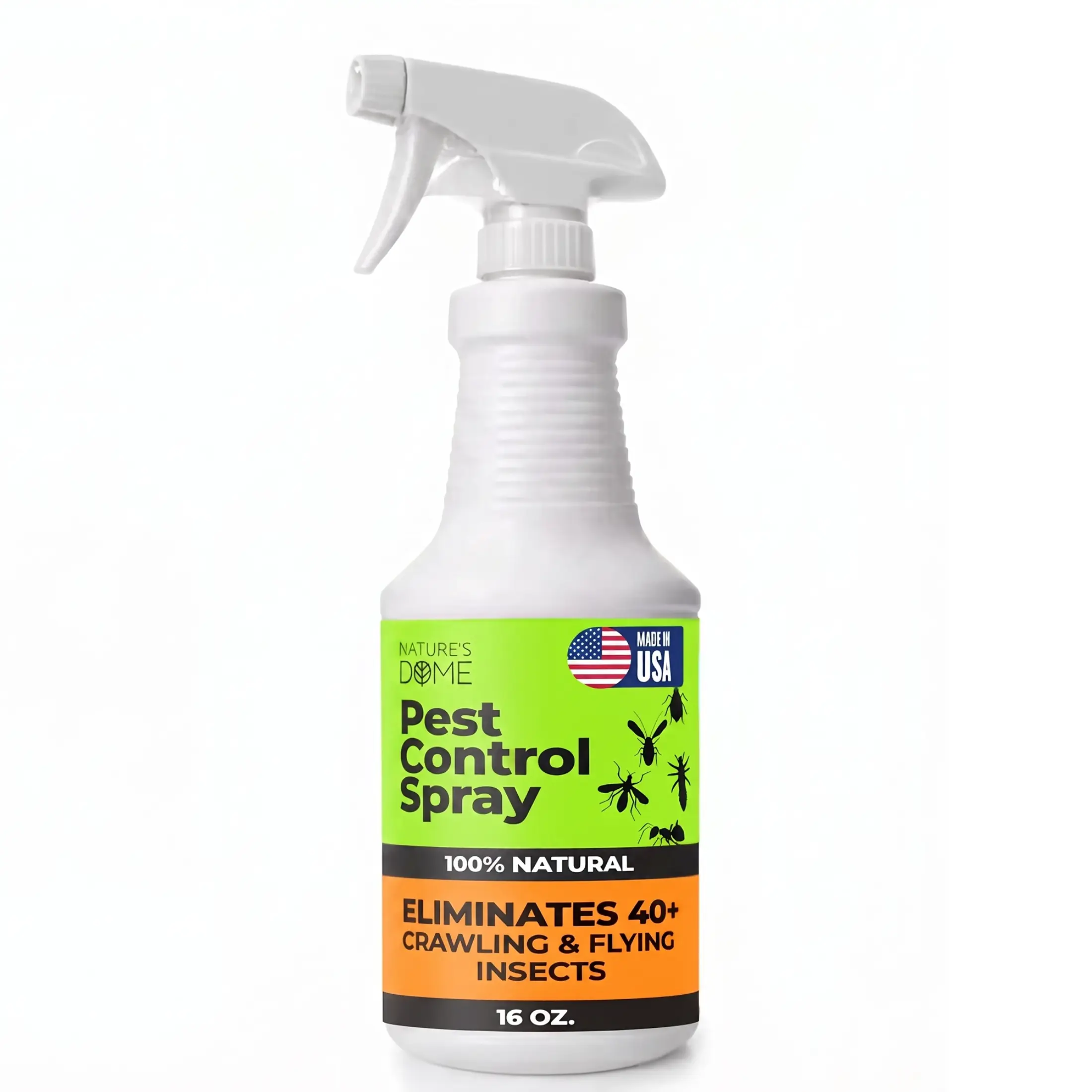 Nature's Dome 16oz Eco-Friendly Bug Spray – Fast-Acting Ant, Roach & Spider Control with Natural Oils – Kid & Pet Safe, Indoor & Outdoor!
