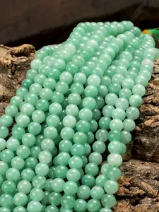Boho DIY Jade Beads Set, DIY Beading Accessories, 4/6/8/10mm 15" Strands for Bracelets Necklaces Earrings, Ideal for DIY Jewelry Makers & Crafters