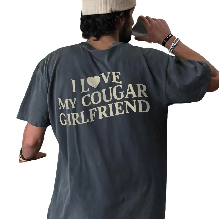 Victoria Maxwell, I Love My Cougar Girlfriend Shirt, BF Gift, Funny Gift for Him, Boyfriend Gift, I Love My Girlfriend Tee, I Heart My Cougar Shirt, Valentines Gift, Gift for boyfriend Shirt