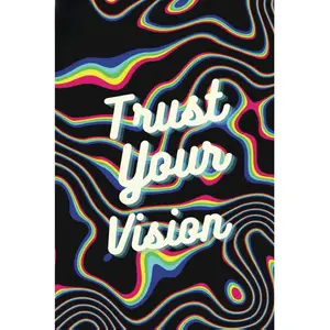 Trust Your Vision Affirmation Journal - Narrow Ruled Lined 80 Page Notebook for Self-Expression & Positivity - 6x9 Inches Portable & Durable Design