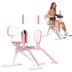 HOTWAVE Hip Abductor Machine for Home Gym 4-Level Thigh Exercise Equipment Glute & Thigh Workout Machine for Women Outer Thigh Sculpting Booty Builder for Butt Training