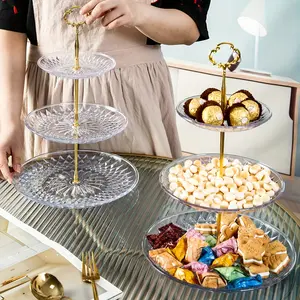 3 Tier Clear Cupcake StandWith,Perfect For Desserts, FruitsAnd Snacks, Perfect For Afternoon Tea, Christmas,Halloween, Thanksgiving, Weddings, BirthdaysAnd Parties, Elegant Event Accessory, Exquisite Design