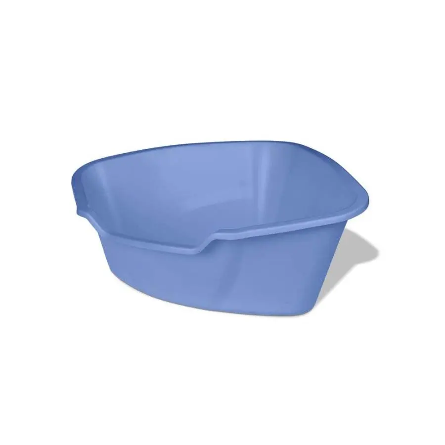 Van Ness Plastics High-Sides Corner Cat Litter Pan Blue, Large (Case of 6)