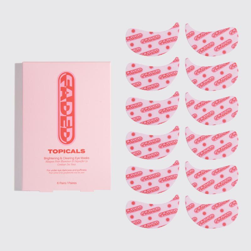 Faded Under Eye Masks - Rejuvenating Skincare for Enhanced Skin Tone and Hydration Arbutin Caffeine