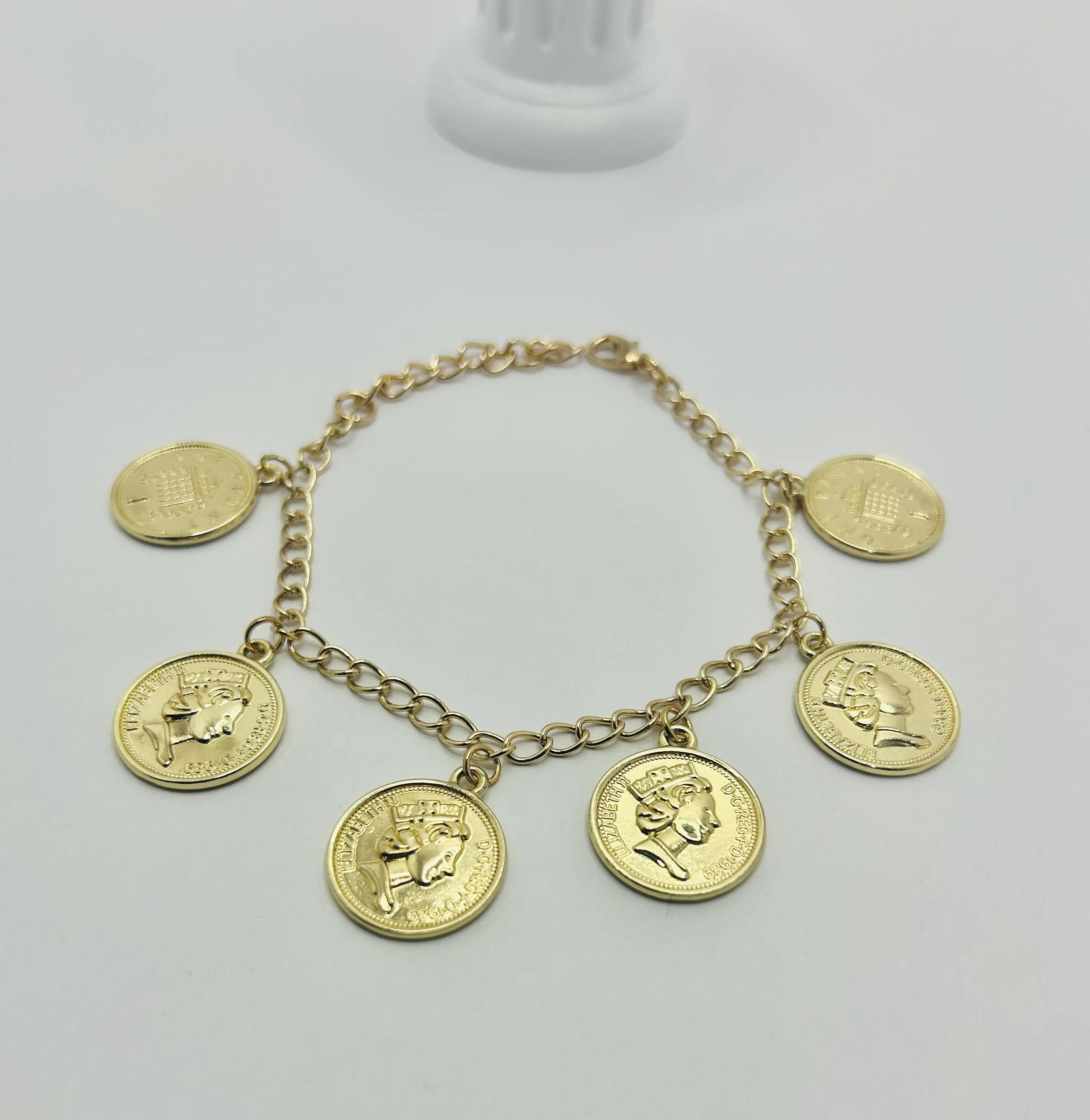 Elegant Queen Elizabeth Charm Bracelet.