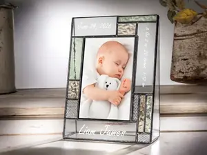 Baby Picture Frame Personalized by J Devlin | Pic 430 EP530