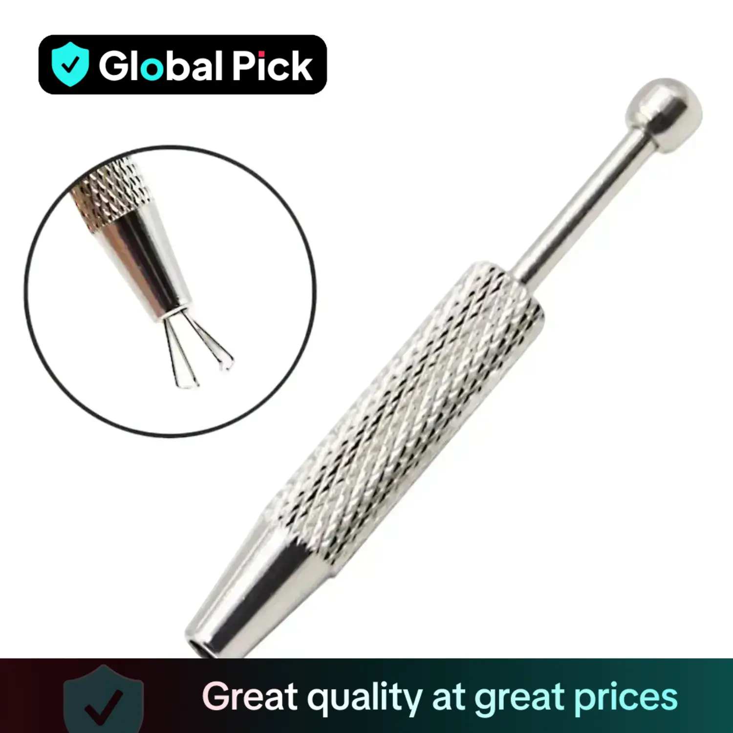 Mini Jewelry Tweezer, Portable Jewels Pick-up Tool with 4 Claws, Handheld Metal Gripping Tools for Beading, Watch, Eyeglass Repair, Men Gifts, Heavy D