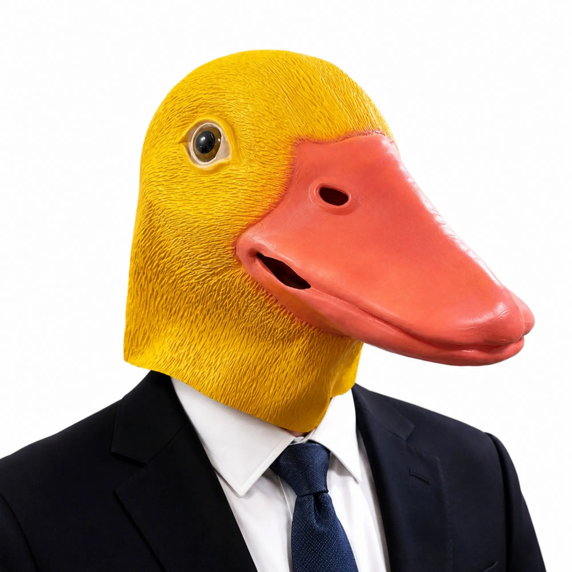 Funny Duck Mask, Natural Latex Animal Head Mask for Adults, Costume Mask, Novelty Bird Face Masks for Halloween, Cosplay, Carnival, Gag Gifts, Party Accessories