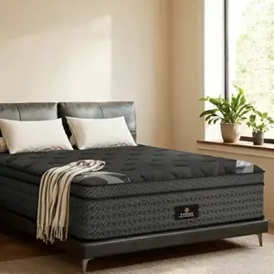 【Foundation Series】Fansace 12/14/16 inch Euro Top Mattress Queen King California King Size Hybrid Memory Foam with Fiberglass Free Inner Cover for Home Rooms Hotels Boxed Halloween Christmas Gift