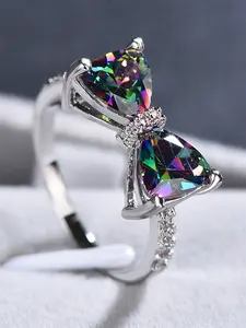 1 PC Luxury Cubic Zirconia Marquise Cut Ring for Women for Wedding Engagement Party Jewelry Valentine's Day Gift