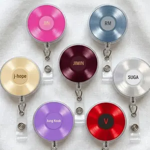 Arirang Tour Cities Badge Reel, Kpop ID Holder For Fan Girls, Cute Acrylic ID Tag Clip, Gift For Her, Badge Holder For Friends, 2026 Concert Gift
