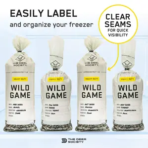 Heavy Duty Freezer Bags for Meat — Wild Game Freezer Bags (150 Pack)