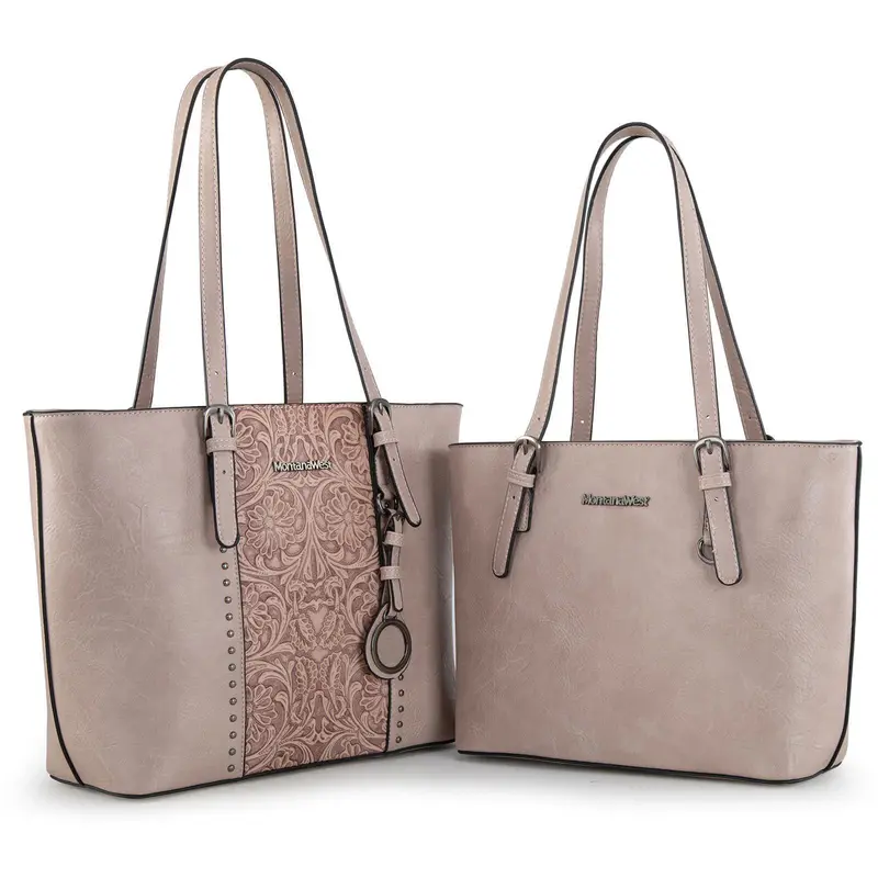 Montana West Tote Bag for Women Large Purse and Handbags Set Embossed Collection Purse 2Pcs Set Montana West Tote Bag for Women Large Purse and Handbags Set Embossed Collection Purse 2Pcs Set
