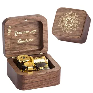 You are My Sunshine Music Box, Wind up Musical Boxes Gifts for Birthday Anniversary Thanksgiving Day Christmas