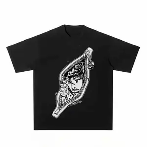 Anime JoJo Men Women Autumn T Shirt Harajuku Vintage Short Sleeve Loose Oversized Casual Fitness Comfortable Y2k Top Soft Cotton Breathable Graphic Streetwear Summer Cool High Quality Gift For Fans