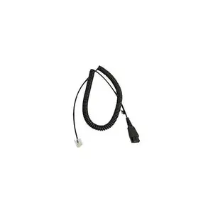 Jabra 8800-01-89 2m RJ-9/Quick Disconnect Data Transfer Cable, Black