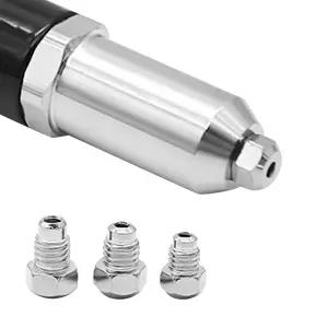 Cordless Rivet Gun Drill Attachment with Free Rivets, Power Riveting Tool Kit for Cordless Power Drill, Easy Manual Rivet Gun Adapter for Home & Industrial Use