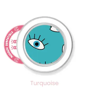 abbyrose Eye See You Phone Grip with magnet Clear Turquoise