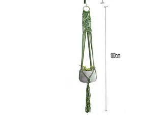 Leaf Macrame Plant Hanger (choose color)