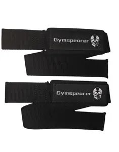 Gymspeorer Lifting Wrist Straps for Weightlifting, Bodybuilding, Powerlifting, Strength Training, & Deadlifts - Padded Neoprene with 18 inch Cotton