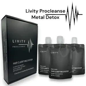 Livity Procleanse Metal Detox Shampoo & Deep Conditioner System - 267 ml - Targets Pollutants and Enriches Hair with Natural Nutrients
