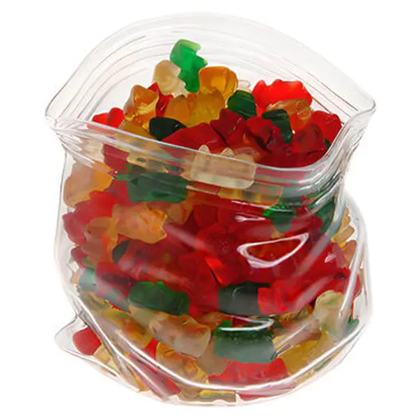 Unzipped Glass Bag Candy Bowl