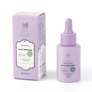 Evita Natural Cosmetics Retinol Serum Anti Wrinkle Facial Serum Pure Retinol 0.2% + Squalane. 1 fl oz.