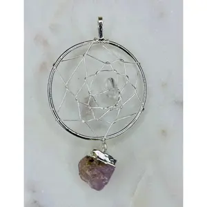 Amethyst Dreamcatcher Pendant