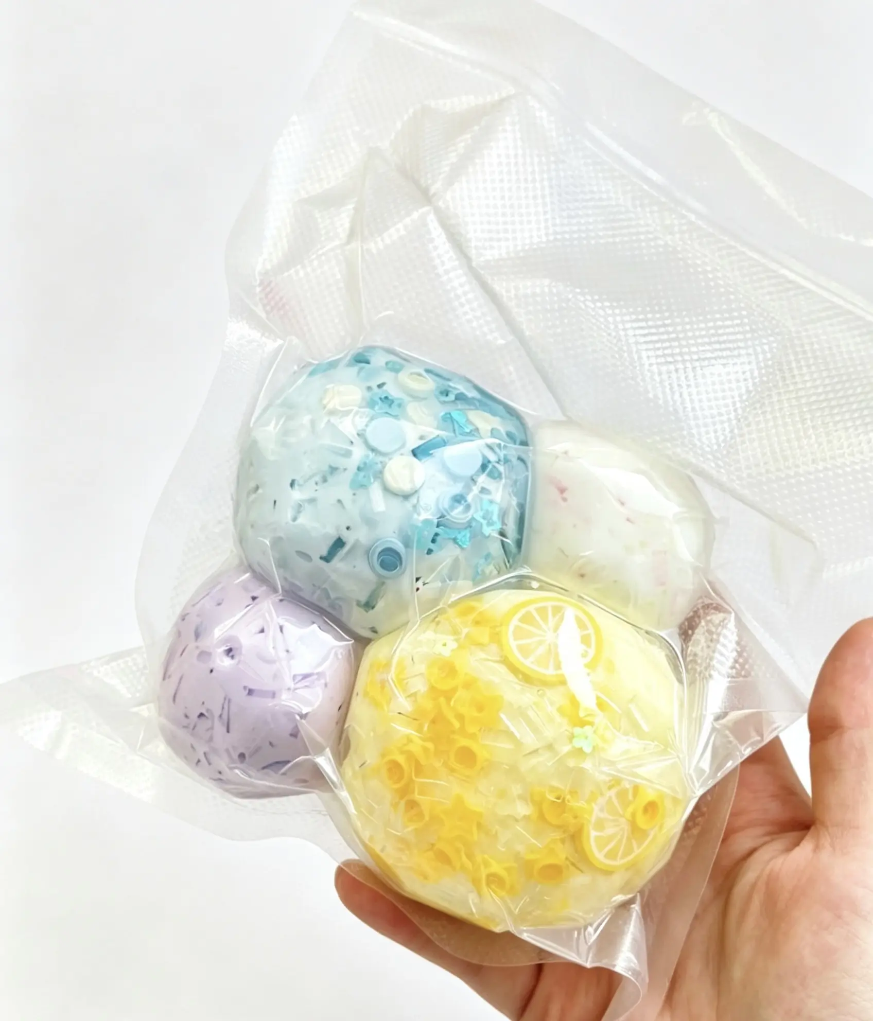 4‑Pack, Hand made Random Squishy Balls,Blind box Stress Relief for 4 Pack,Perfect Party Favor