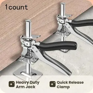 Metal Lever Jack, Cabinet Board Lifter, Tile Height Adjuster, Manual Lifting Tool for Door Panels, Industrial Handle Lock