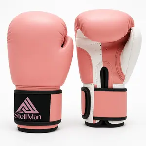 Stellman Evo High-Padded Boxing Gloves - Dual Tone, Snug Fit, Adjustable Wrist Strap, Modern Sports & Martial Arts Gear
