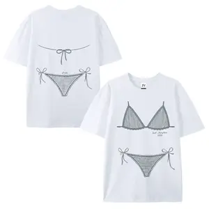 Women's Short-Sleeve Graphic T-Shirt - Coastal Bachelorette Piece for Beach Casual Wear, Featuring Last Toast on the Coast, Bikinis and Martinis, Last Splash, Seashells and Wedding Bells