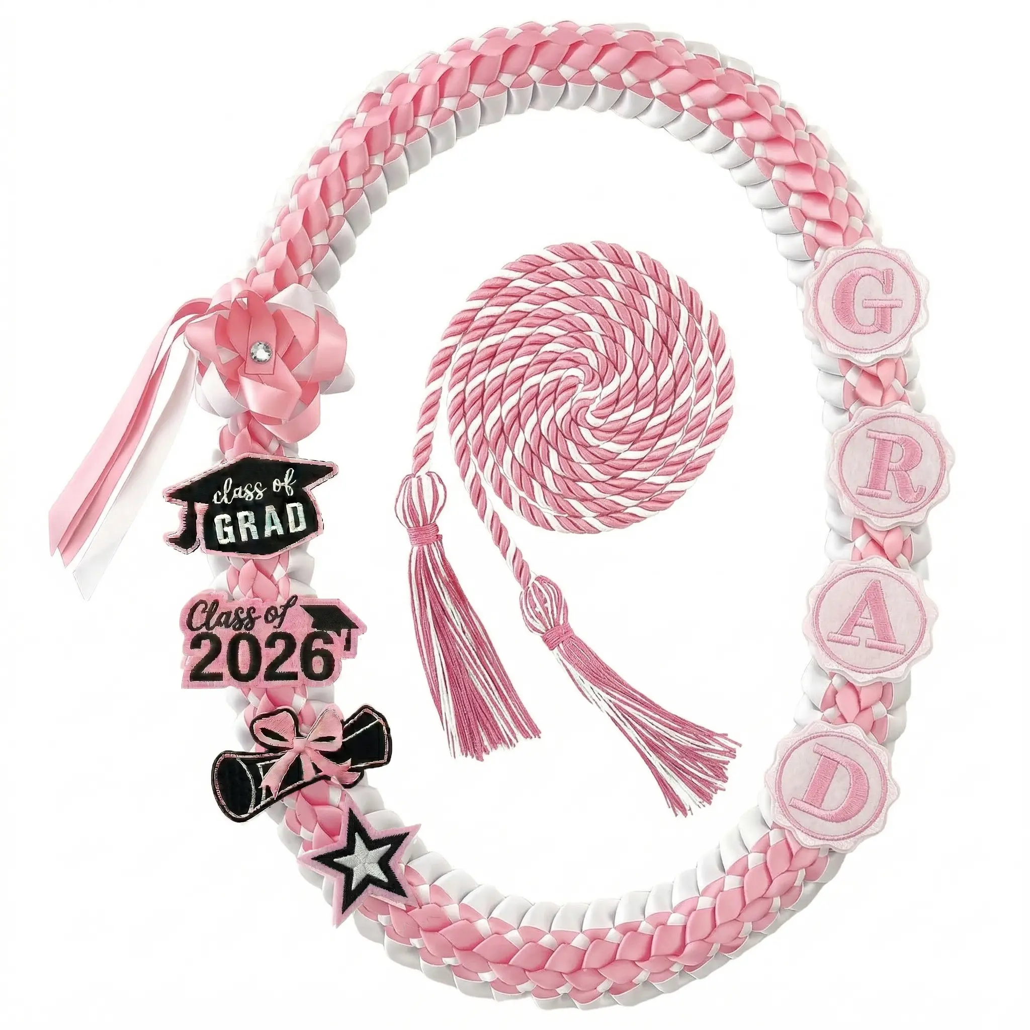Pink White + Honor Cord